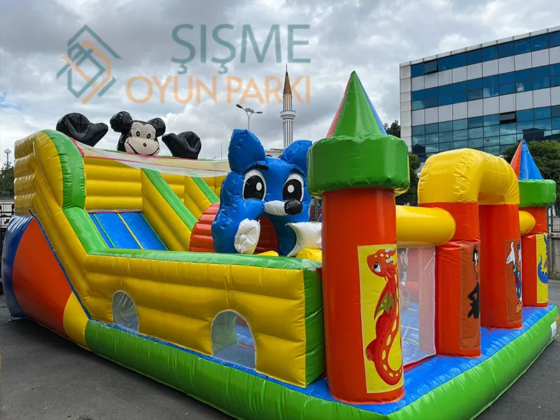 Sevimli Fare Şişme Oyun Parkı